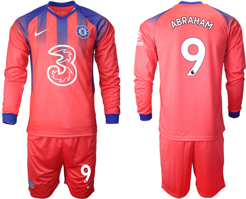 Men 2021 Chelsea away Long sleeve #9 soccer jerseys->chelsea jersey->Soccer Club Jersey